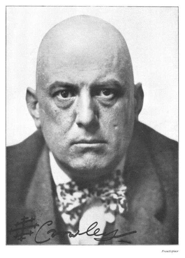 Aleister Crowley, signed frontispiece portrait, 1913
