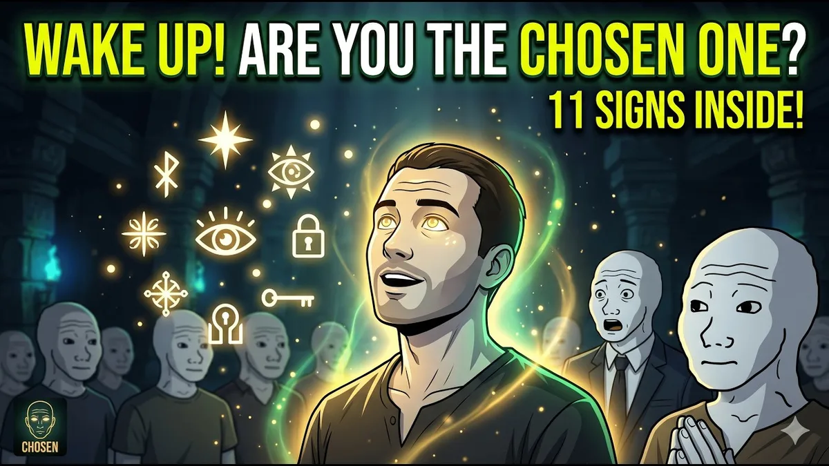 YouTube thumbnail: WAKE UP! ARE YOU THE CHOSEN ONE? 11 SIGNS INSIDE!